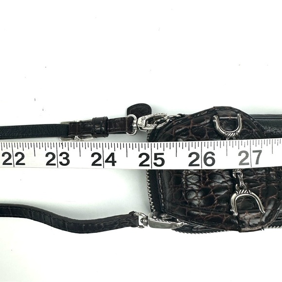 Brighton Crossbody Wallet Leather Vintage Purse Night Out Mini Bag - Picture 10 of 10